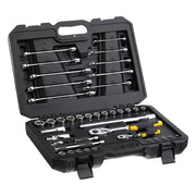 Stanley STMT82832-1 Set Chiavi a Bussola e Chiavi Combinate 41 Pezzi 1/4" e 1/2"