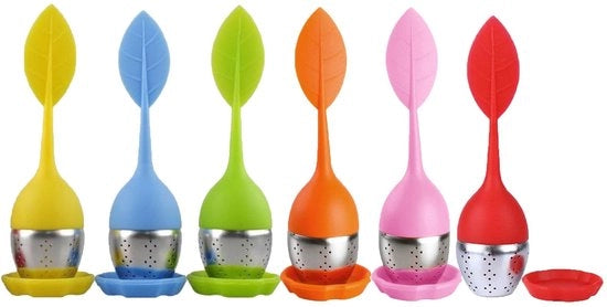 Infusore per Tè in Silicone/Roello Stainato - 6 pezzi - Riciclabile - Facile da pulire