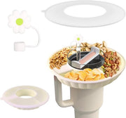 Bastone per snack con coperchio per contenitore 100 ml - Scatola per snack con maniglia e 4 compartimenti
