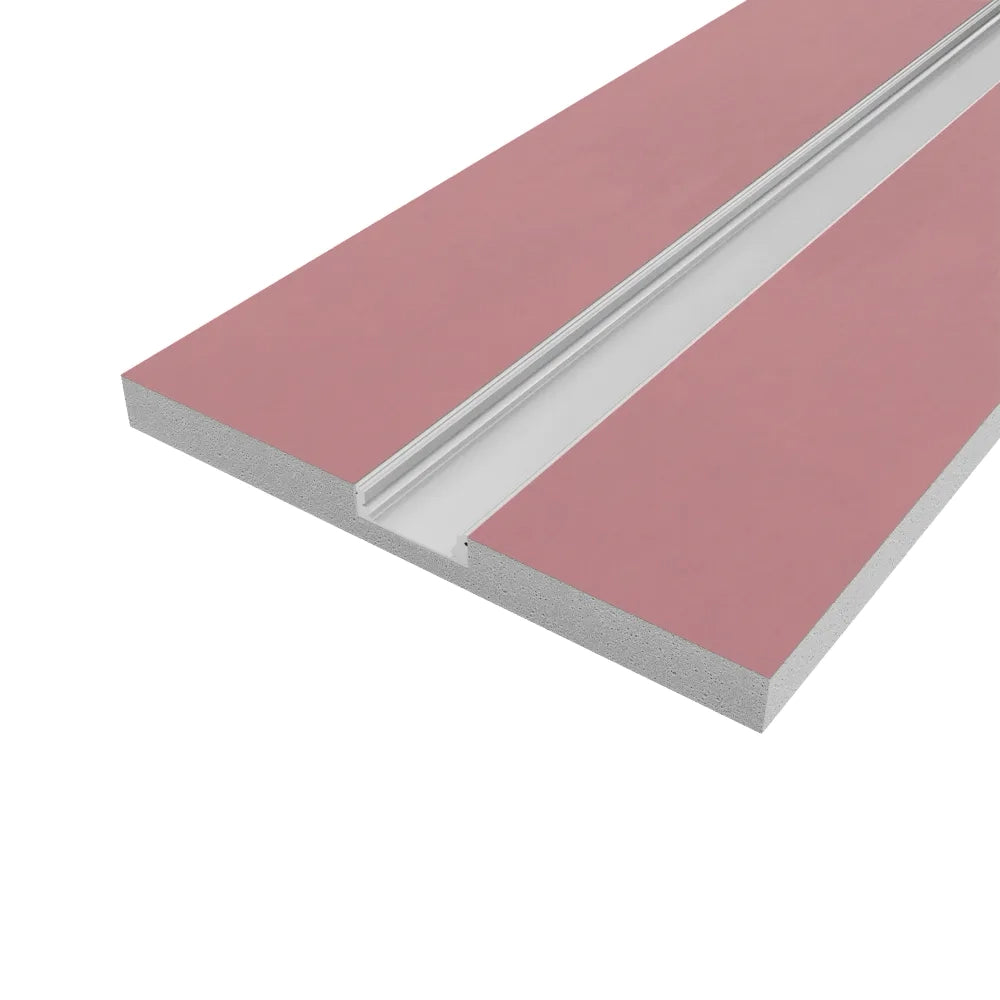 Cartongesso con profilo in alluminio integrato 2m ignifugo