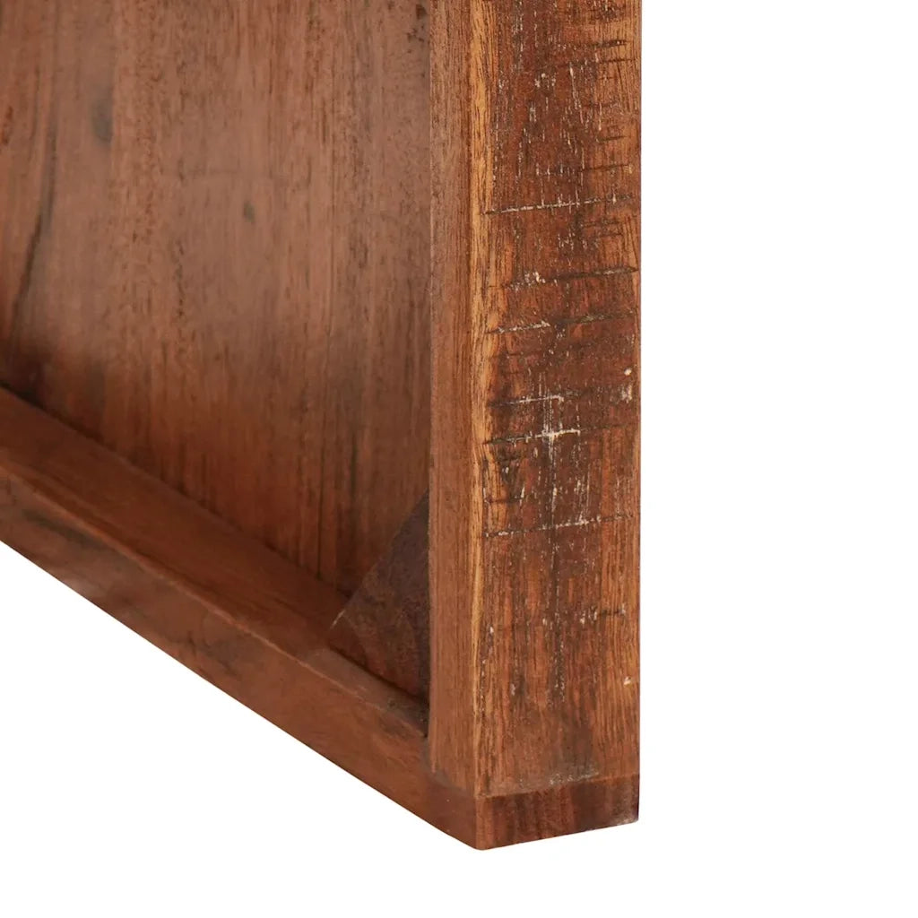 Tavoli da annidamento 2 pz | Tavolo laterale Marrone Legno Recuperato Massello