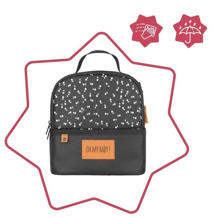 BADABULLE Borsa porta pranzo termica Pick & Go multipocket