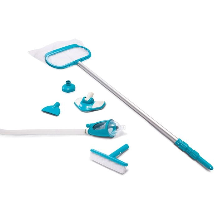 KIT MANTENIMENTO E PULIZIA DELUXE PER PISCINE- - peso kg.3,7 (28003) - 1 blister INTEX