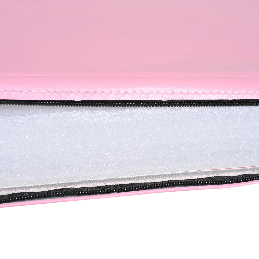 Tappetino Ginnastica Pieghevole 180x60x5 cm Materassino Fitness in PU Rosa