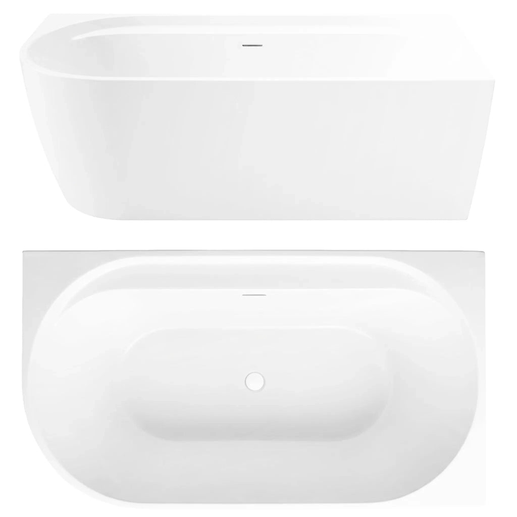 Vasca Bagno Rea Marion Right 170cm Copritappo nero