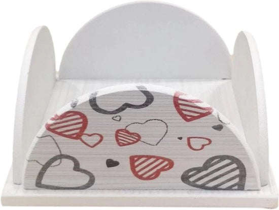 Supporto decorativo in legno - 1 pezzo - dimensioni 20 x 10 x 16 cm