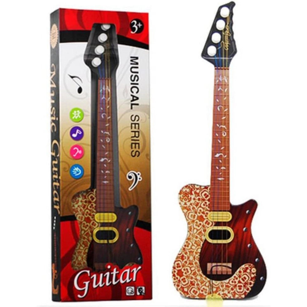 Trade Shop - Mini Chitarra Inghilterra Strumento Musicale Educazione Bambini Giocattolo -