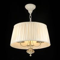 Lampada pendente Elegant in Metallo Olivia Avorio