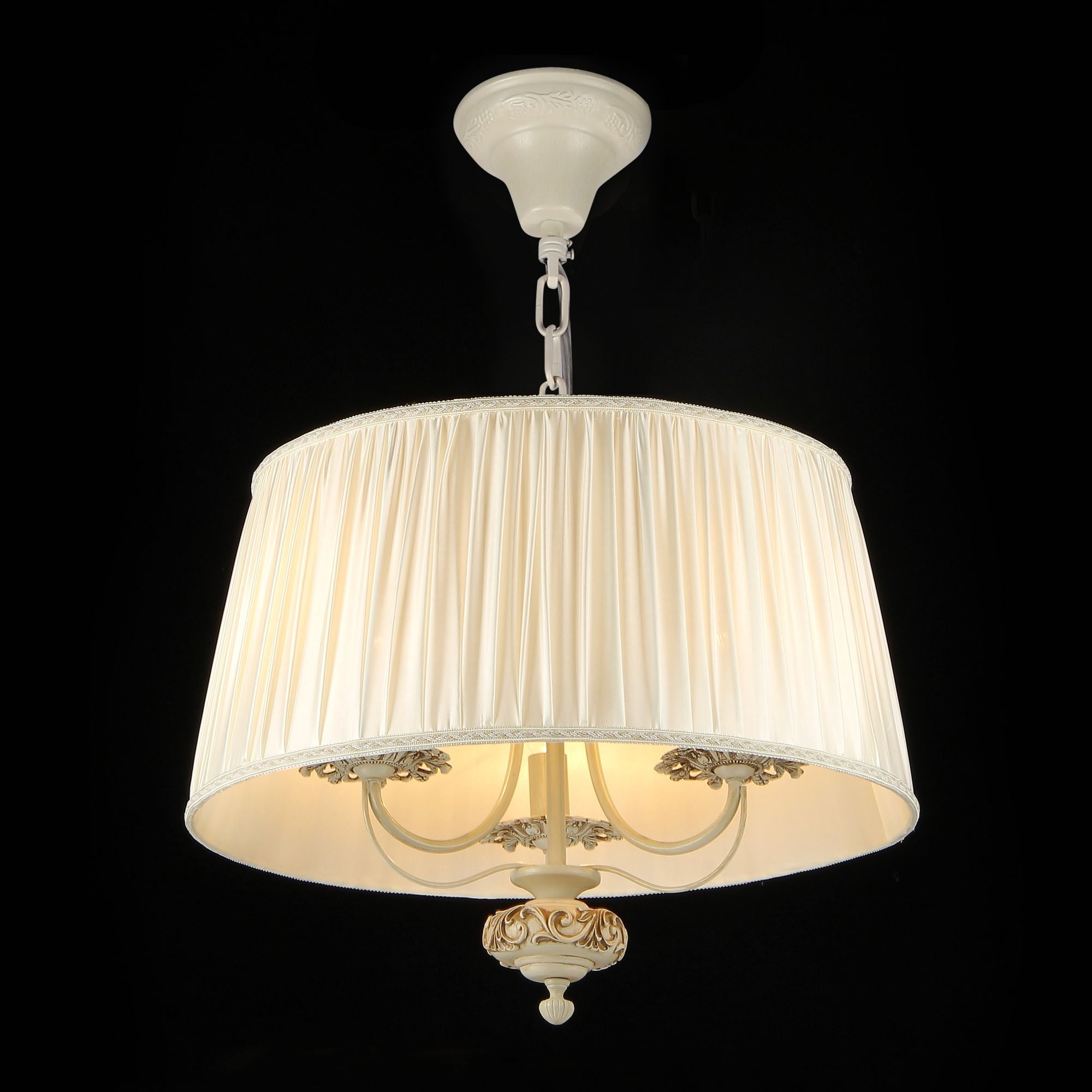 Lampada pendente Elegant in Metallo Olivia Avorio