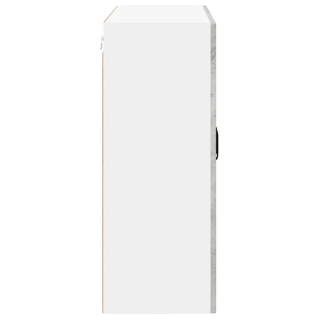 Mobile da cucina rettangolare moderno con pratico spazio contenitivo 80 x 31 x 80 cm realizzato in legno composito color grigio cemento 02_0054085