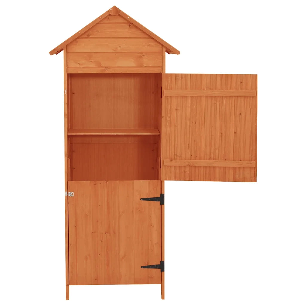 Armadietto da Giardino Marrone 42,5x64x190 cm 41650