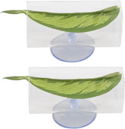 Tunnel e foglio di supporto in acrilico per betta, 2-pack con simulazione di habitat naturale.