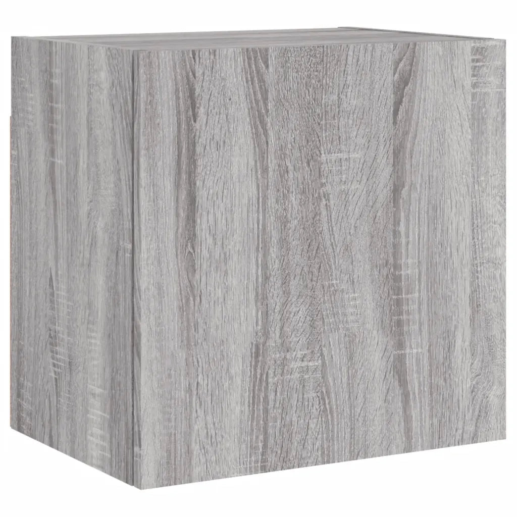 Mobili TV Muro 2pz | Armadietto TV | Mobile Porta TV Grigio Sonoma 40,5x30x40cm Legno Multistrato