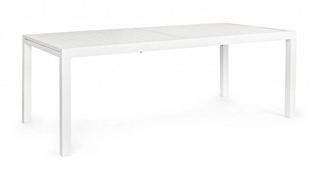 Tavolo allungabile Hilde 200/300x100 cm in alluminio Bianco