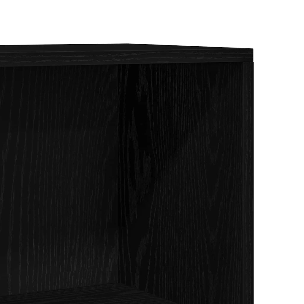 Libreria Rovere Nero 60 x 24 x 143 cm Legno multistrato 862467