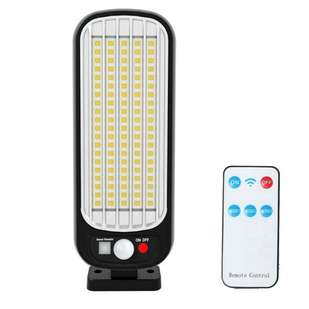 Trade Shop - Faro Lampione Stradale Con Pannello Solare Fotovoltaico Sensore 100 Led Smd Gl -