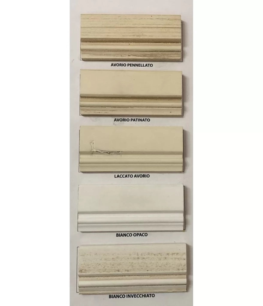 Cassettiera contemporanea 4 cassetti con decoro onda in legno l.130 p.53 h.105 - Mobili 2G