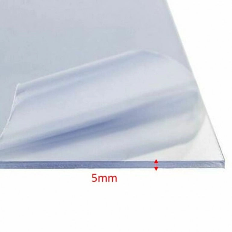 Set  di 5 LASTRE PC SOLID 5 MM clear 400X295 mm UV protetta