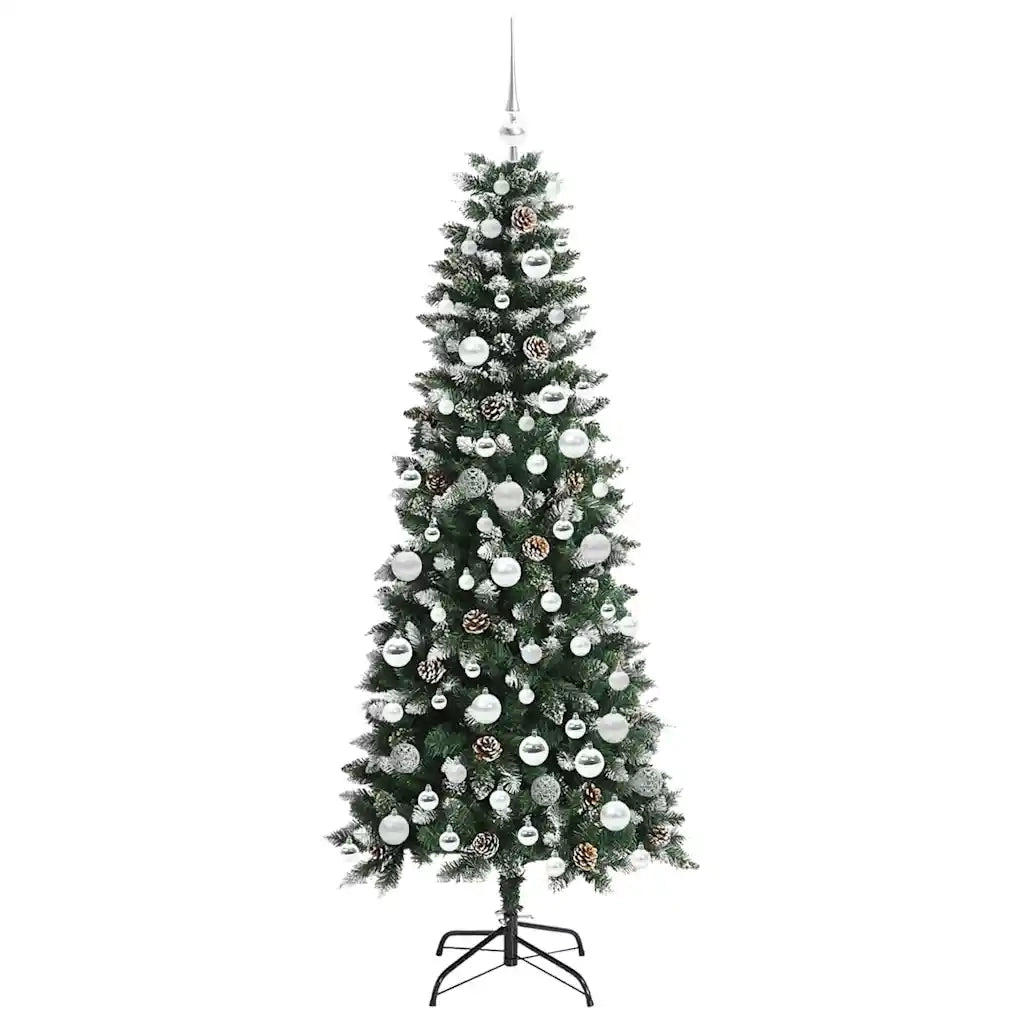Albero di Natale artificiale con 300 LED Verde 180 cm 3395825