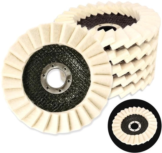 125 mm Polijstschijf Set di 5 - Liscio - Per Seghera a Spigolo