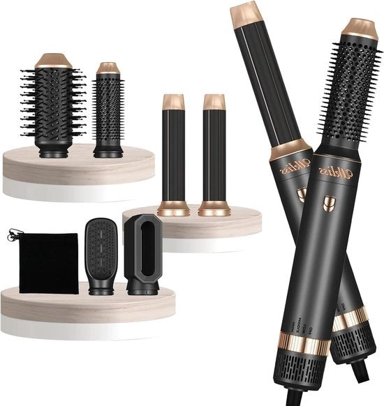 Fornitore di capelli 6-in-1 con diffusore e rullatore - set di stili capelli 30 mm - volume e ondulazioni liscie
