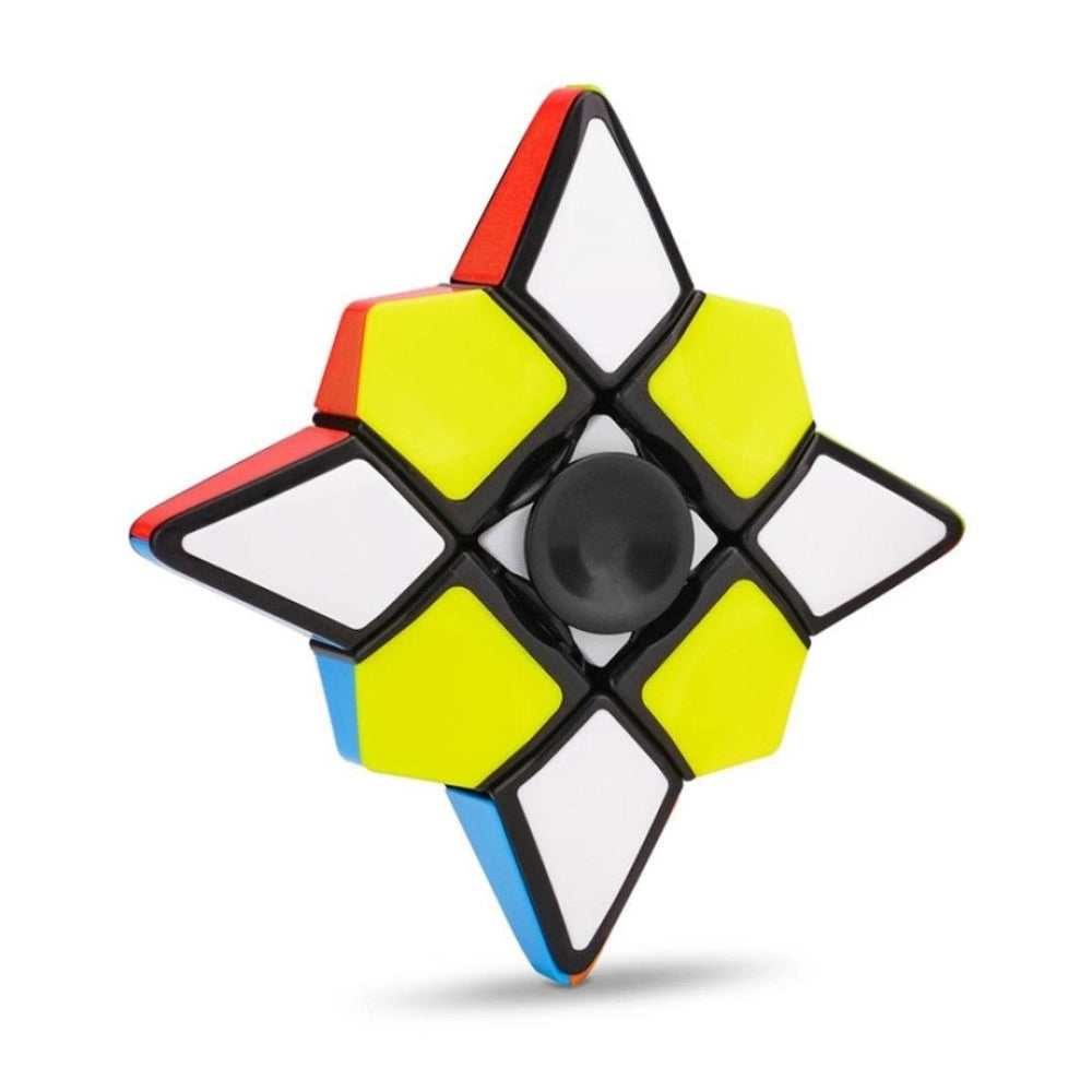 Trade Shop - Gioco Giocattolo Cubo Di Rubik Ruotante Fidget Finger Spinner Ruota A 360° 3+ -