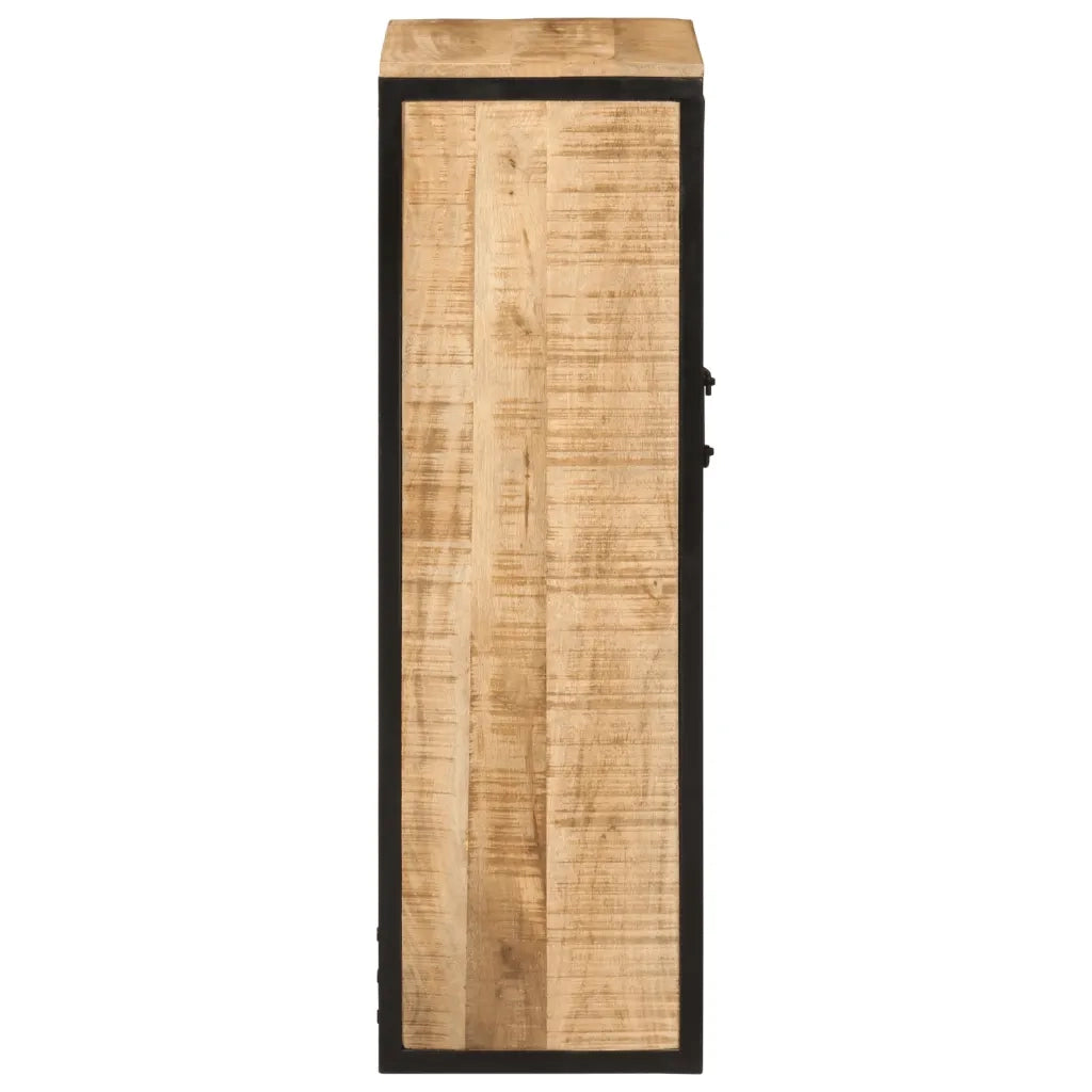 Mobile da Bagno 40x27x90 cm in Legno Massello di Mango e Ferro 358570