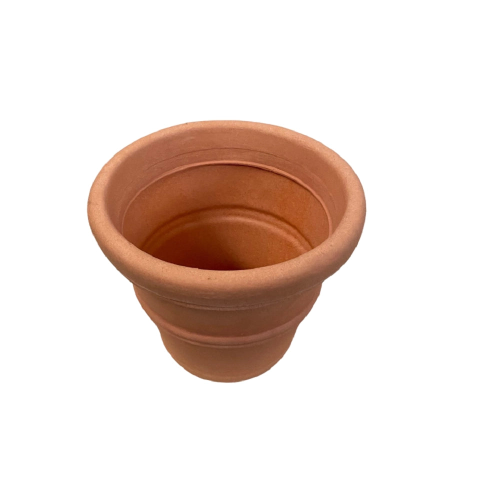 Cheonda - Garden Italia Vaso Campana Doppio Bordo Ø25 cm in Resina – Made in Italy, Resistente al Gelo e Antiurto Colore: IMPRUNETA