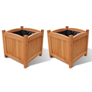 Letti Rialzati da Giardino in Legno Set 2 pz 30 x 30 x 30 cm cod mxl 52193