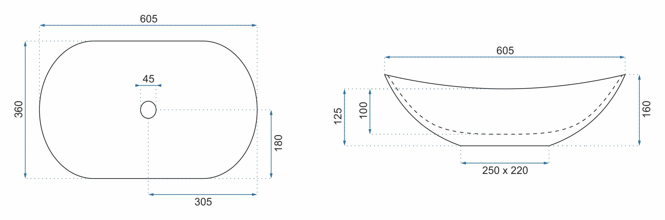 Lavabo Da Appoggio Rea Royal Shiny Aiax