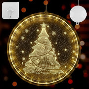 Decorazione di Natale Decorativa 24 cm - Lampada da Parete con Gancio - Esterno Interno Terrazzo - Decorazione di Natale Illuminazione di Fondale