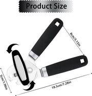 Bilancia manuale, apripitture, apripitture in acciaio inossidabile, apripitture e apribottiglie, con manico antiscivolo e pulsante ergonomico, apripitture, utile aiuto in cucina