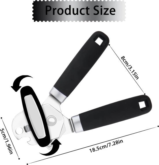 Bilancia manuale, apripitture, apripitture in acciaio inossidabile, apripitture e apribottiglie, con manico antiscivolo e pulsante ergonomico, apripitture, utile aiuto in cucina