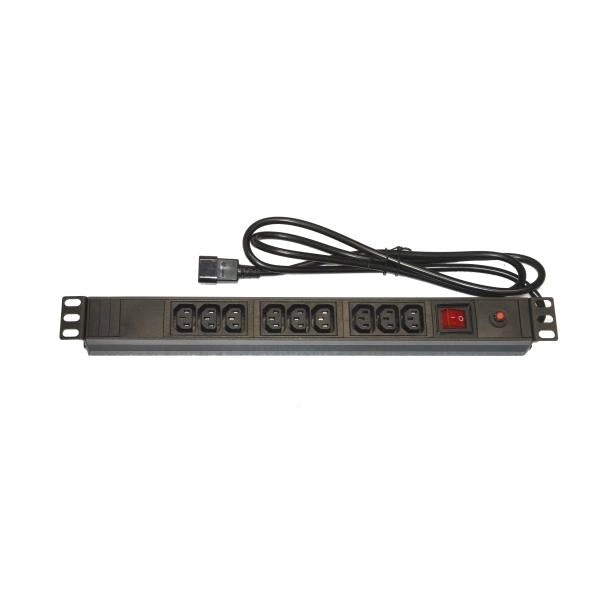 LINK LK10052 - MULTIPRESA DA RACK 19"" CON 9 PRESE FEMMINA IEC C13