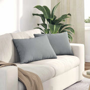 Cuscini da Divano 2 pcs Grigio chiaro 60 x 40 cm Tessuto