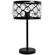 Lampada da tavolo E27 Vejle nera metallo/vetro Polux