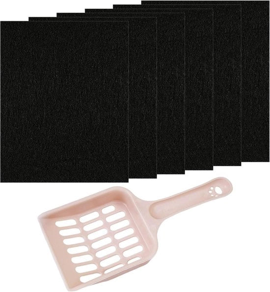 6 pezzi di filtro attivo per toilette per gatti - filtro attivo per gatti - filtro per aria attivo - filtro geur attivo per gatti.