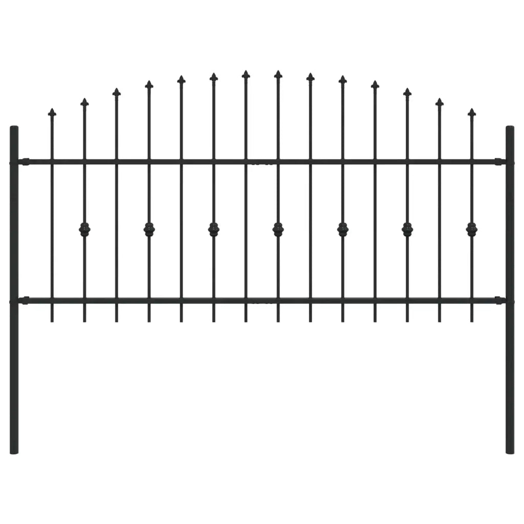 Recinzione a punte Asten Nero 200 x 130 cm