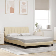 Giroletto senza Materasso-Struttura Letto Hanko Crema 140x200 cm in Tessuto 975191