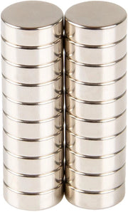 Magnetico Neodymium 20 | 15 x 5 mm | Magneti forti per lavagne bianche, lavagne magnetiche, strisce magnetiche, frigoriferi e lavagne magnetiche