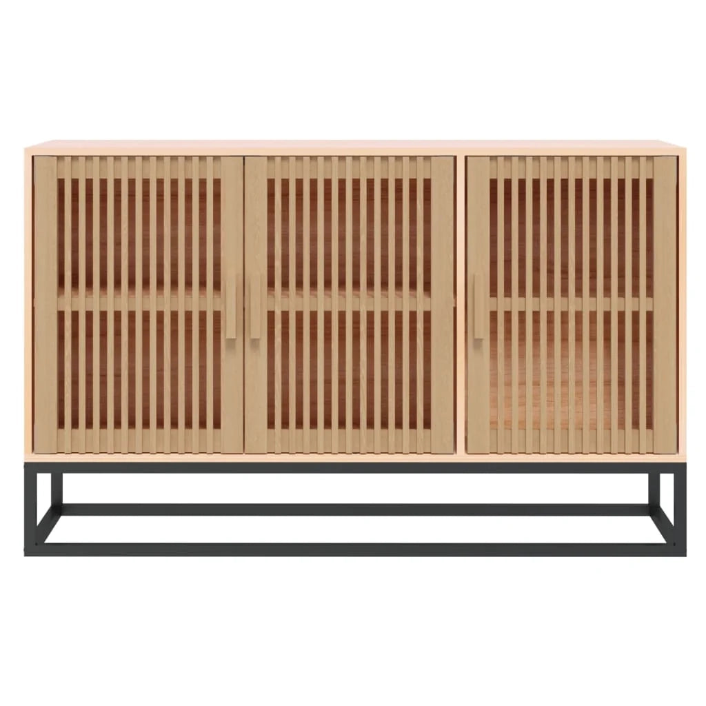 Credenza cassettiera armadio mobile contenitore organizer per cucina soggiorno salotto 105 x 30 x 65 cm legno ingegnerizzato marrone 02_0029502