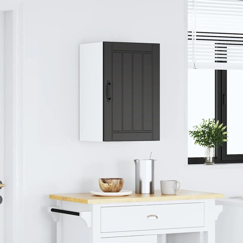 Pensile da Cucina Lucca Nero in Legno Multistrato