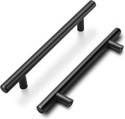 20 pezzi di maniglie per armadi a muro in acciaio inox con T maniglia e gancio per cassettoni in acciaio inox, distanza di foratura 128 mm, inclusi viti.