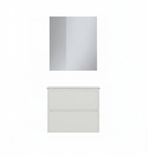 Composizione mobile bagno sospeso con cassetti cm 70 mod. ELEGANCE - Bianco Opaco