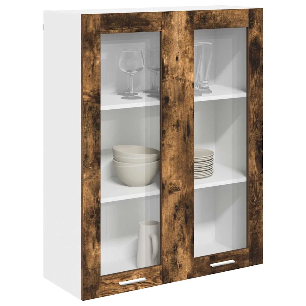 Armadio pensile Rovere fumé 80 x 31 x 100 cm Legno multistrato