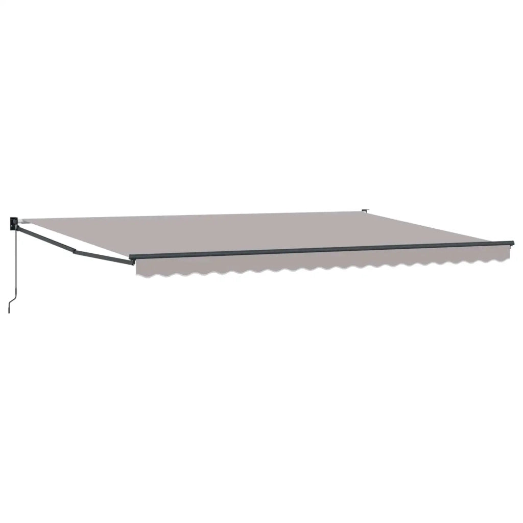 Tenda da Sole-Tenda parasole per balcone Grigio chiaro 500 x 300 x 165 cm