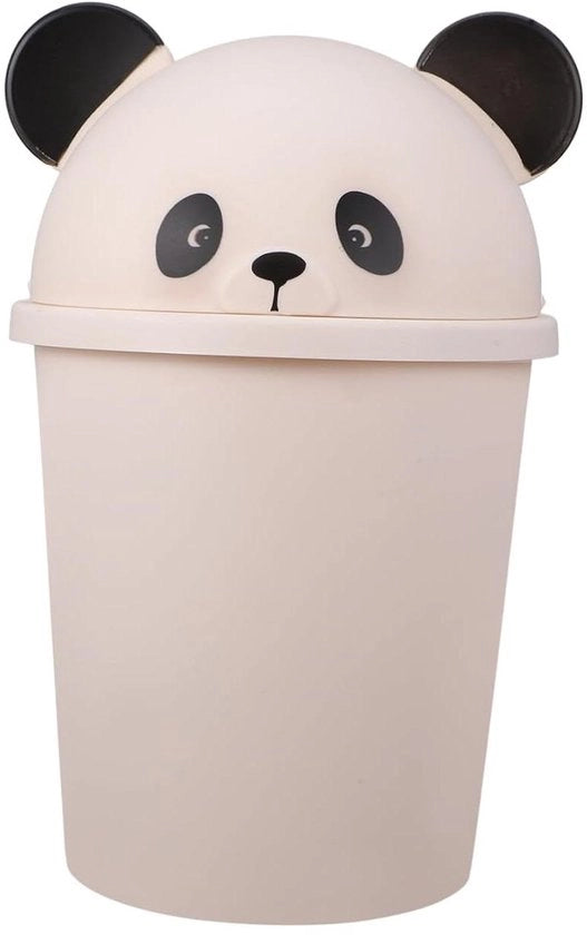 Mini Prullenbak con Panda - Raccoglitore di Rifiuti per la Raccolta di Rifiuti in Casa e in Ufficio - 10 litri - Utilizzo Multifunzionale