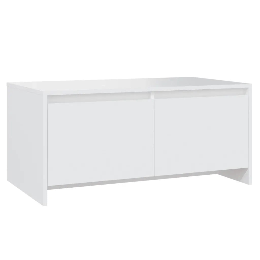 Tavolino da salotto | Tavolino da caff¨¨ | Tavolino da Soggiorno Bianco 90x50x41,5 cm in Legno Multistrato