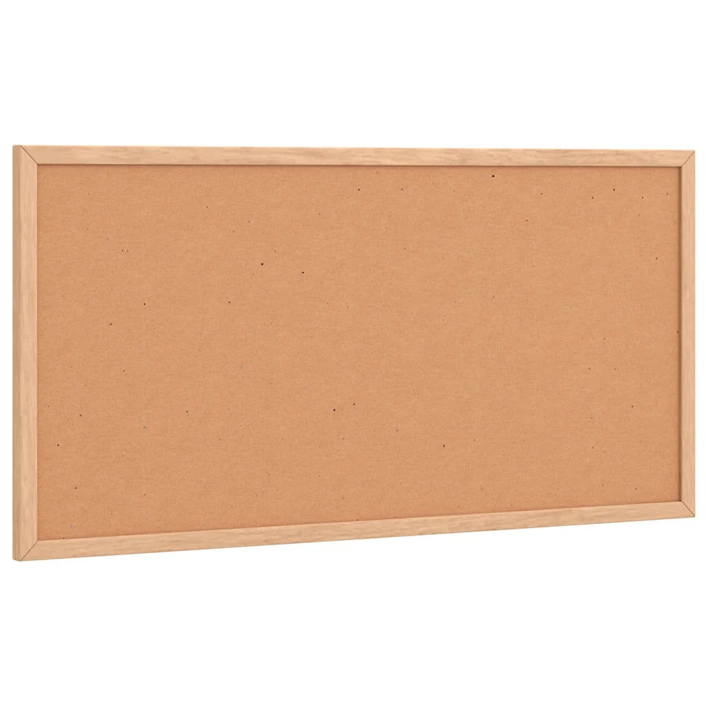 Bacheca in sughero con cornice in legno di pino massiccio 60x30 cm CFW8417888