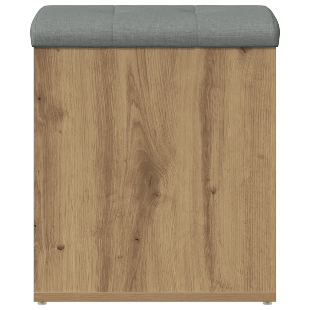 Panca Portaoggetti Rovere Artigianale 42x42x45 cm in Truciolato 857614